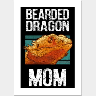 Bearded dragon mom Posters and Art